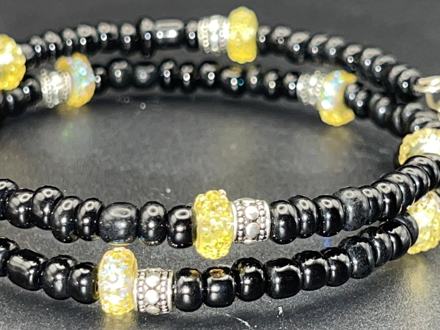 BKC - Orange Or Yellow Double Loop Bracelets