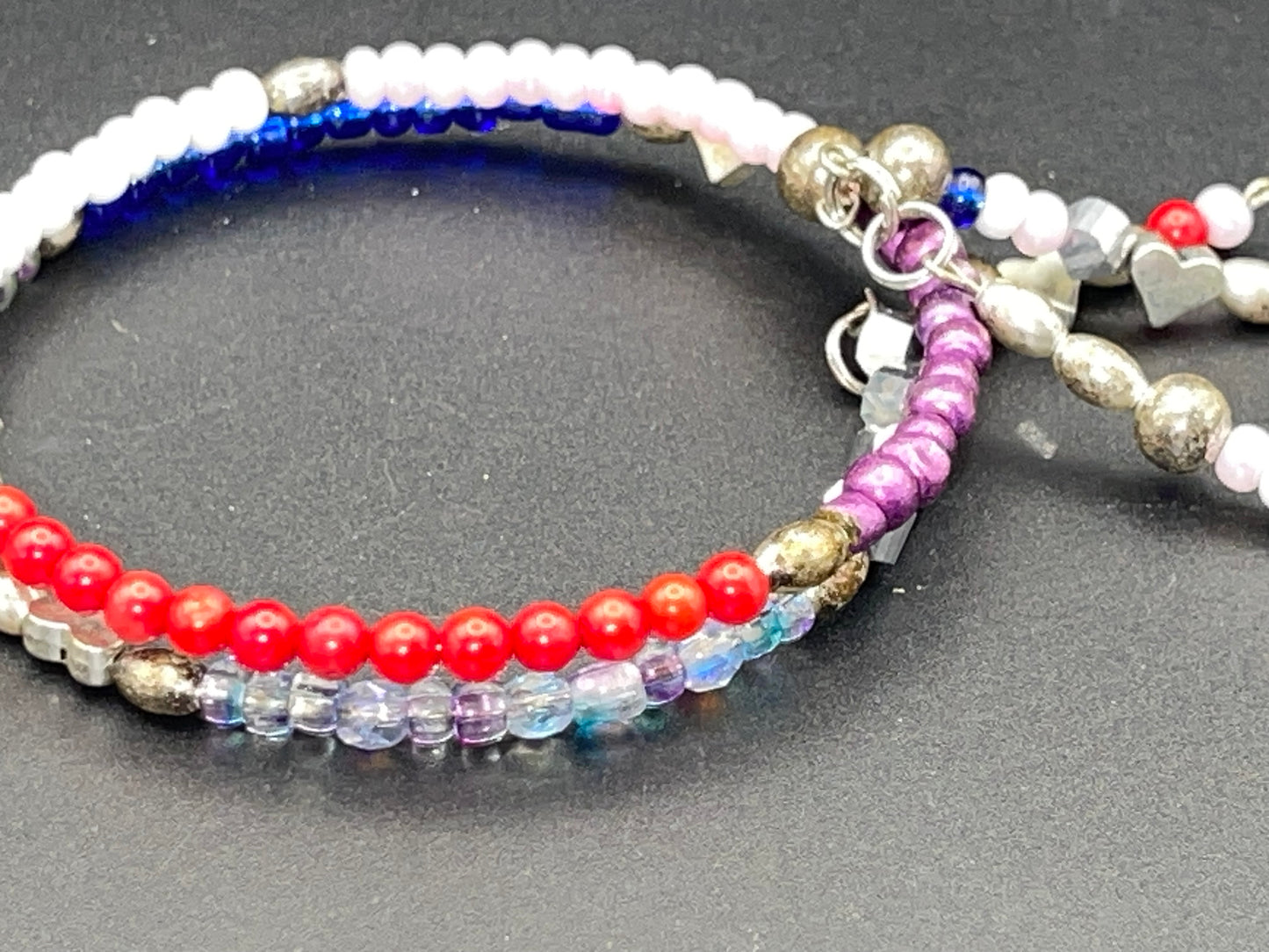 BKC - Rainbow Double Loop Bracelets