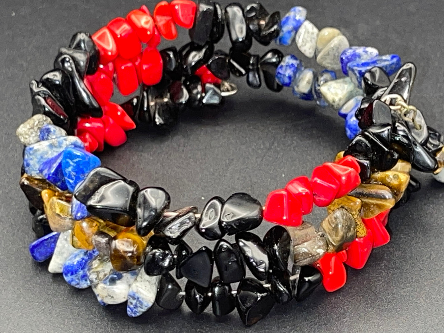 BKC - RED Triple Loop Bracelets