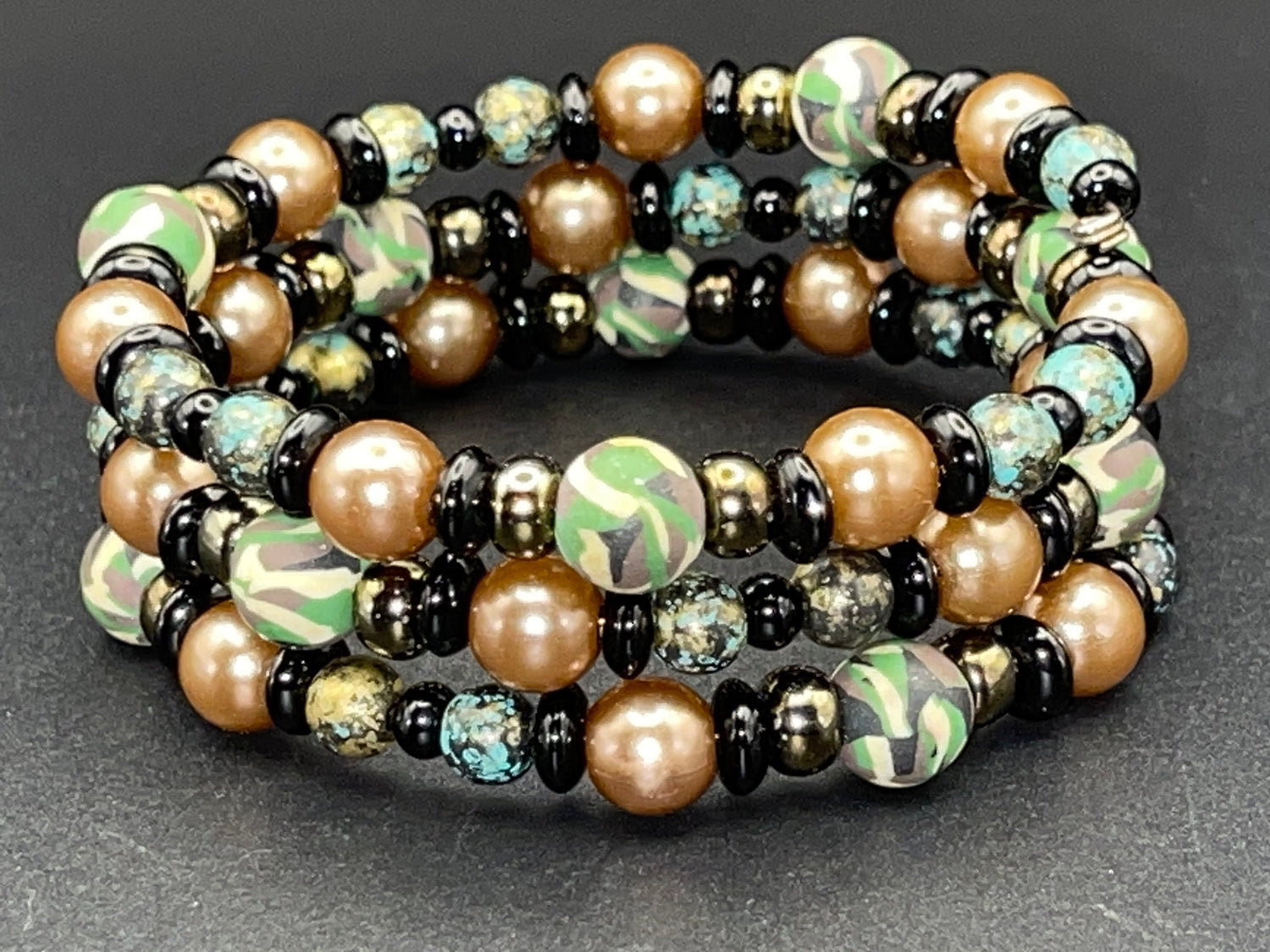 BKC - Green Triple Loop Bracelets