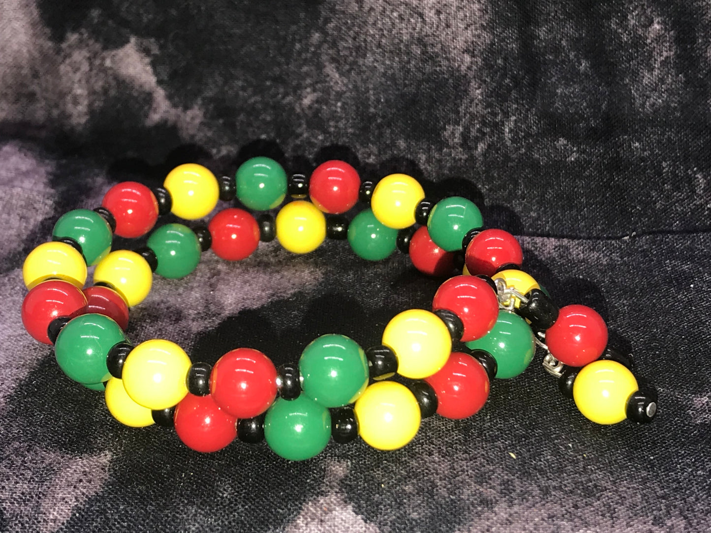 BKC - Rasta Double Loop Bracelets