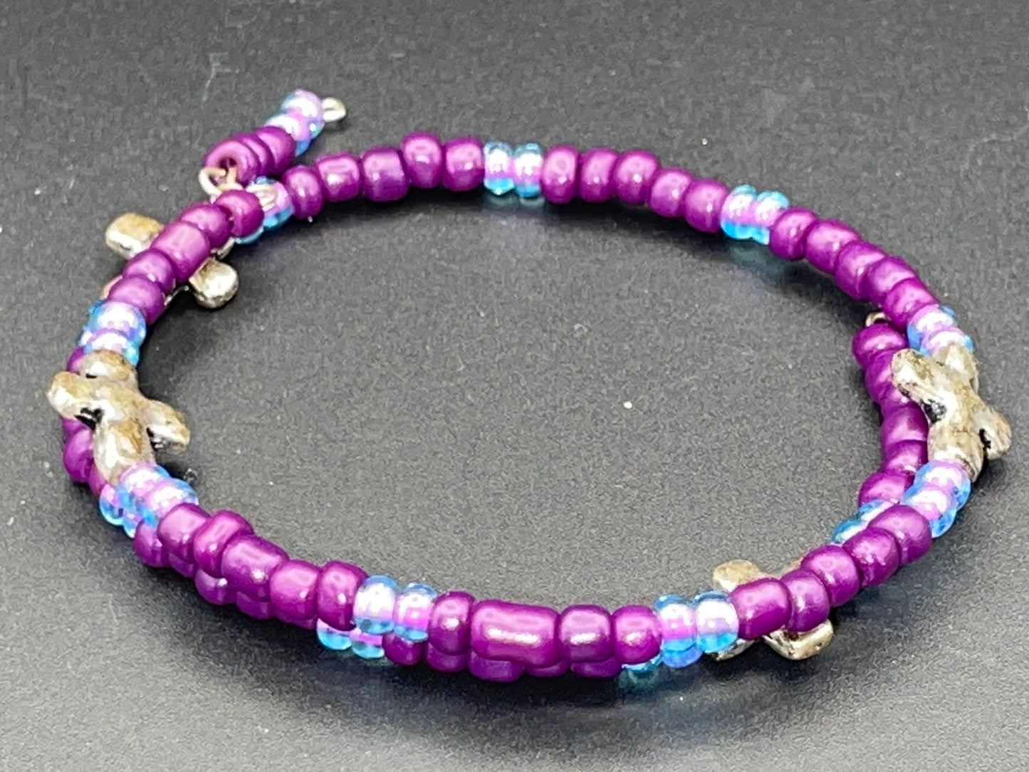 BKC - Purple Double Loop Bracelets
