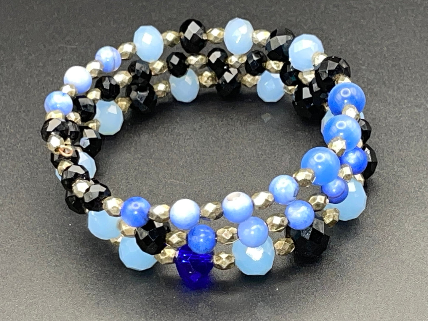 BKC - Blue Triple Loop Bracelets