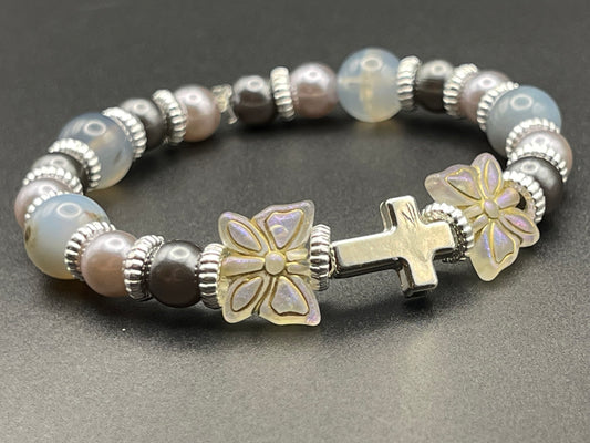BKC - Grey and Moonstone Bracelets