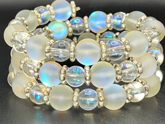 BKC - Moonstone Triple Loop Bracelets