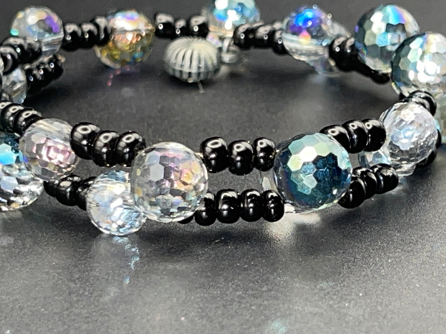 BKC - Black & White Double Loop Bracelets