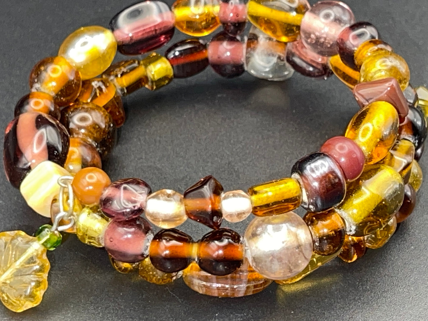 BKC - Orange Or Yellow Double Loop Bracelets