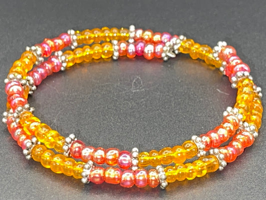 BKC - Orange Or Yellow Double Loop Bracelets