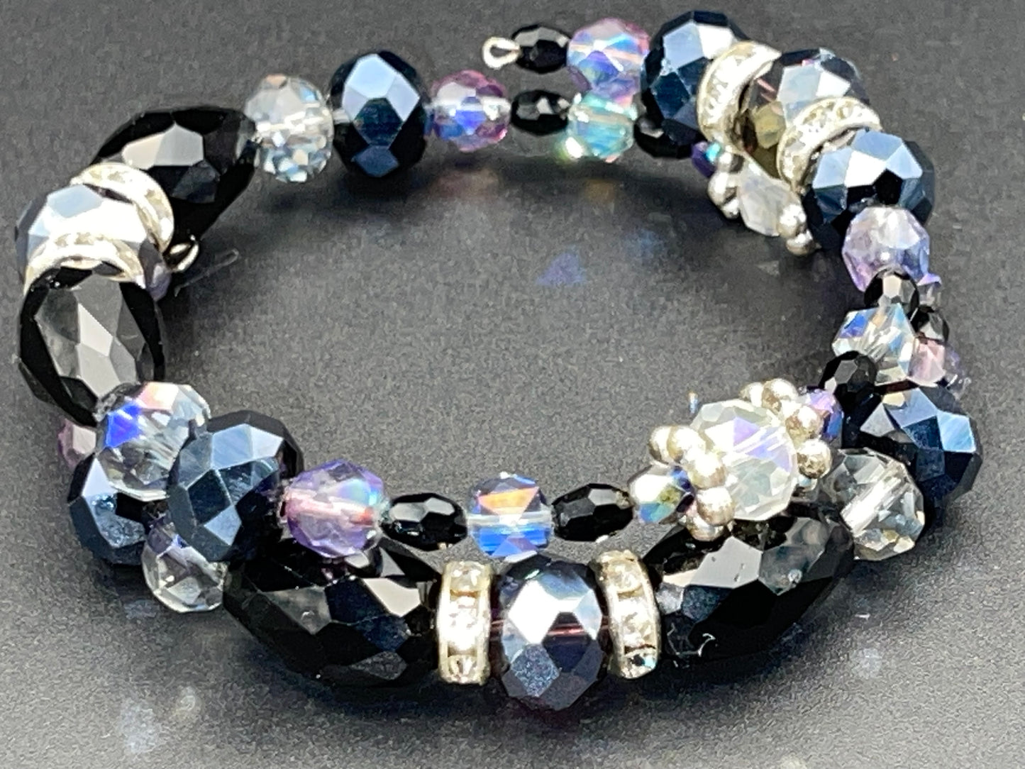 BKC - Black & White Double Loop Bracelets