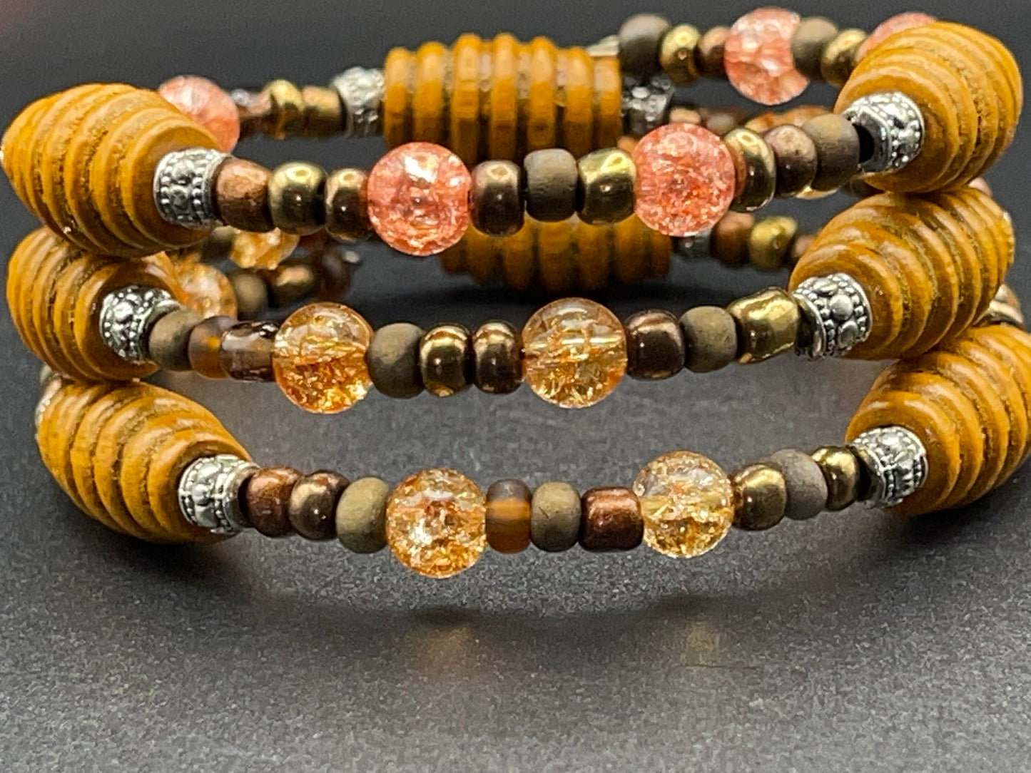 BKC - Brown Triple Loop Bracelets