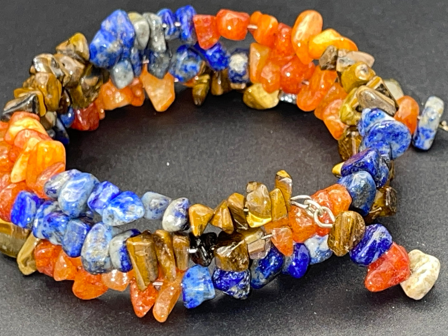 BKC - Orange/yellow Triple Loop Bracelets