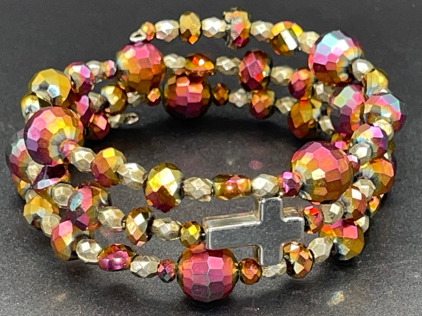 BKC - Orange/yellow Triple Loop Bracelets