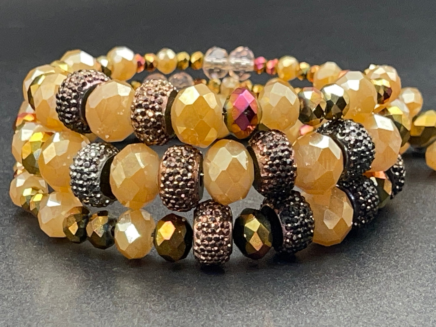 BKC - Brown Triple Loop Bracelets