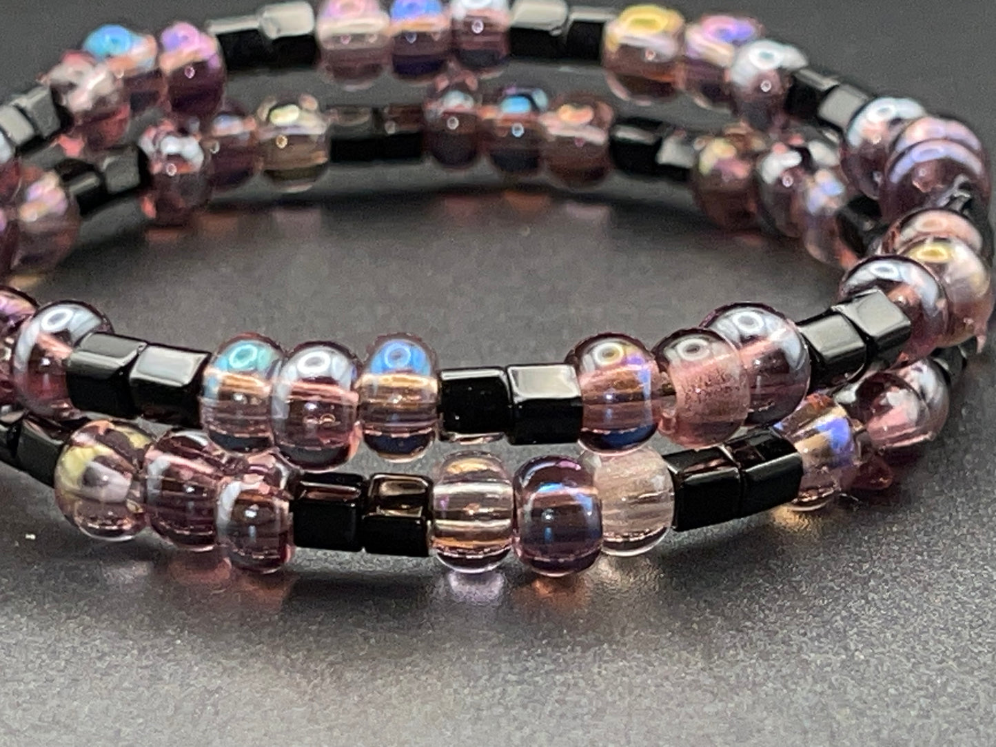 BKC - Purple Double Loop Bracelets