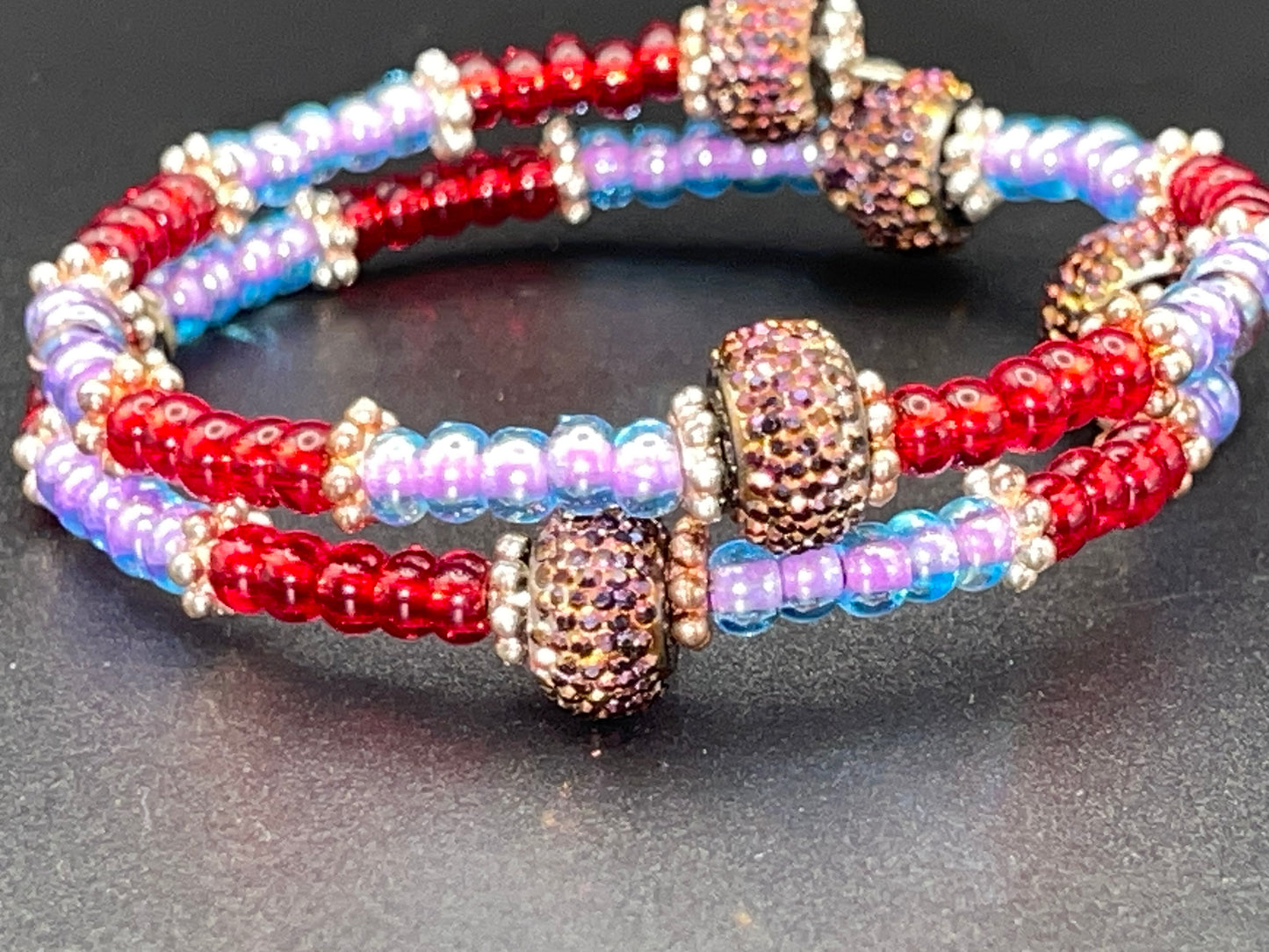 BKC - Red Double Loop Bracelets