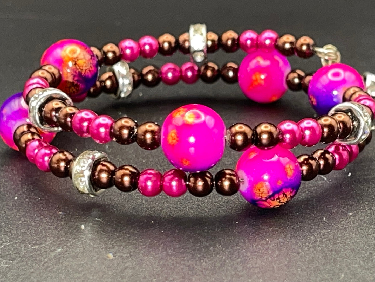 BKC - Pink Double Loop Bracelets