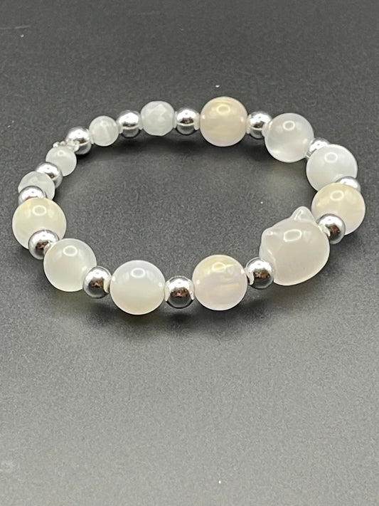 BKC = White & Black Bracelets