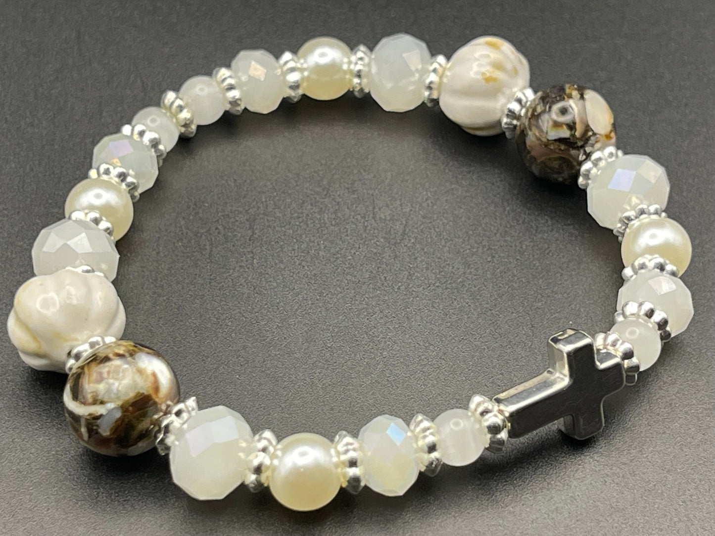 BKC = White & Black Bracelets