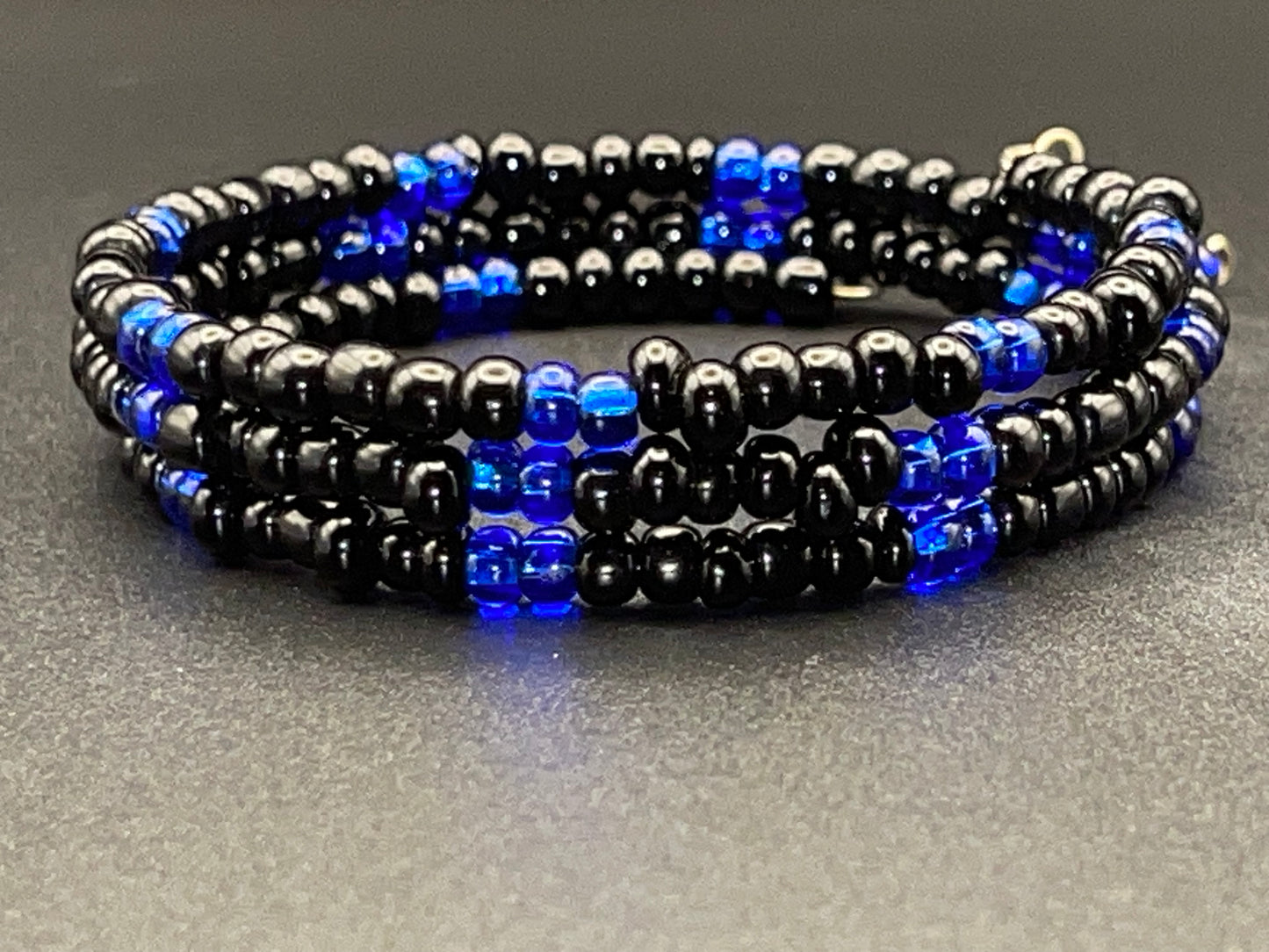 BKC - White & Black Triple Loop Bracelets