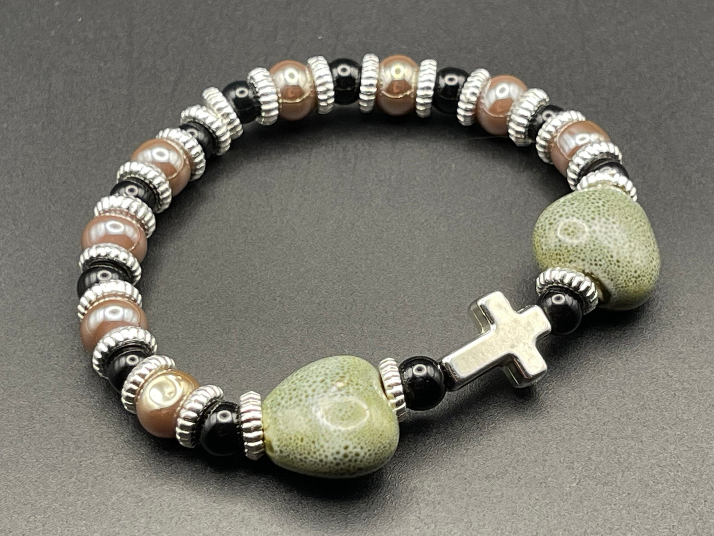 BKC - Grey and Moonstone Bracelets