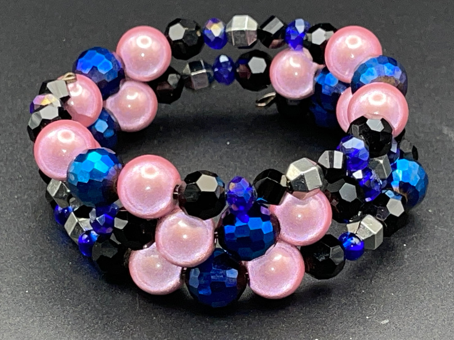 BKC - Pink Triple Loop Bracelets