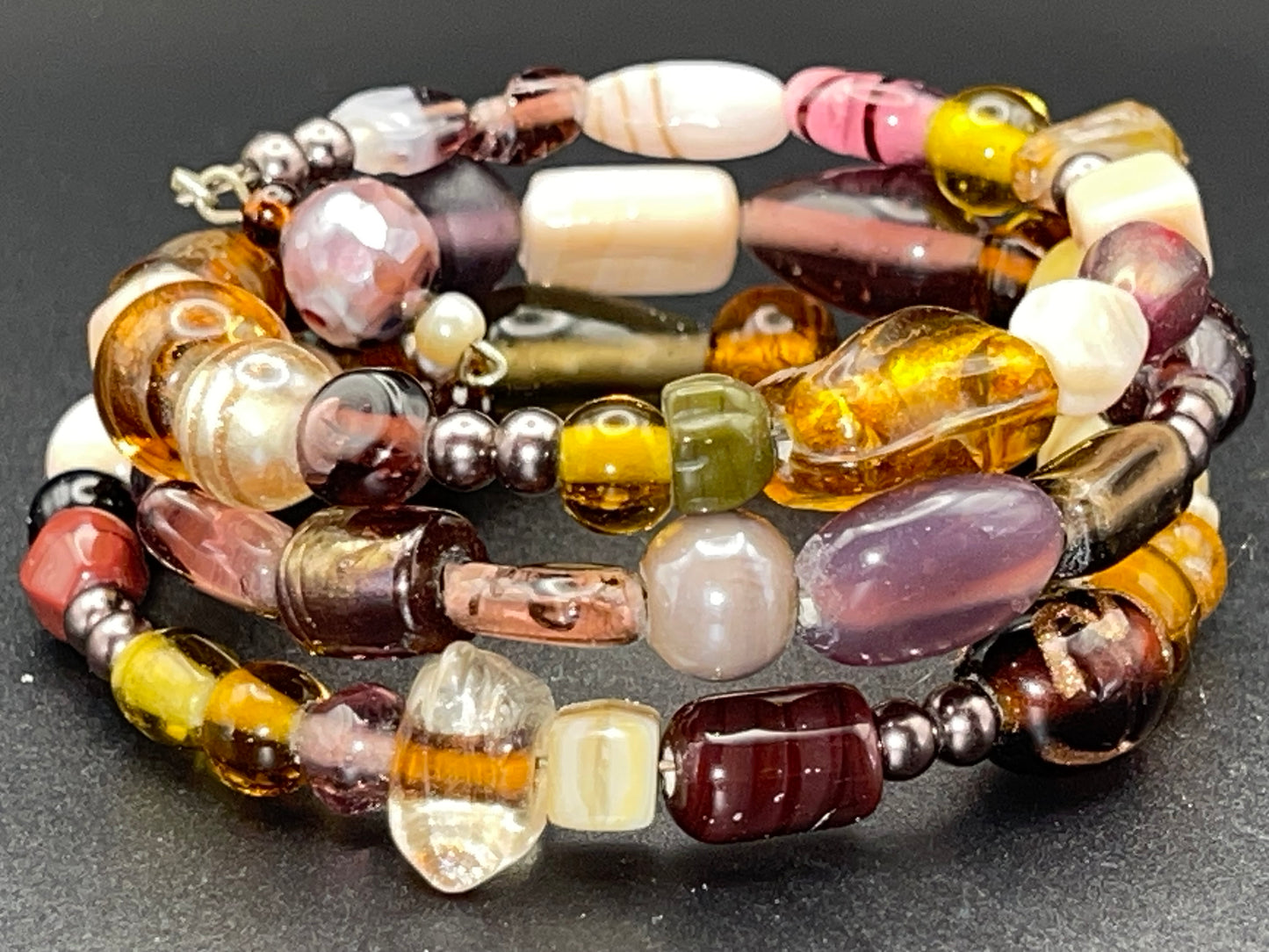 BKC - Brown Triple Loop Bracelets