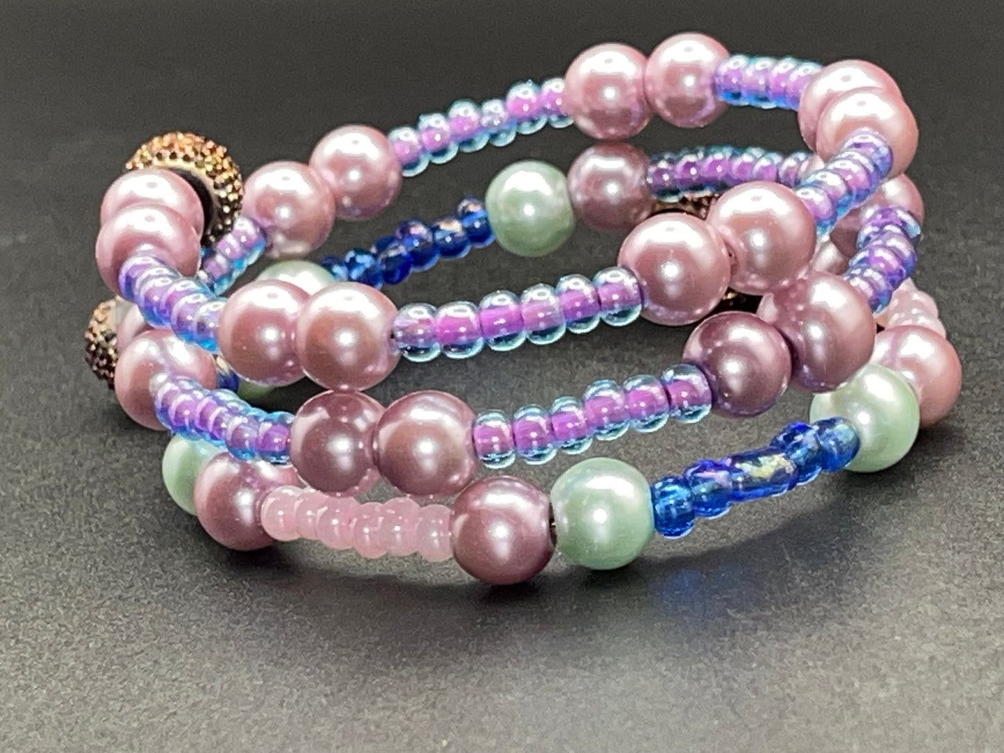 BKC - Purple Triple Loop Bracelets