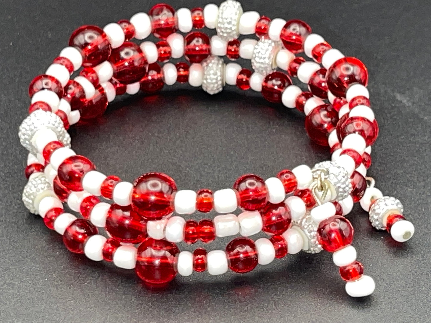 BKC - RED Triple Loop Bracelets