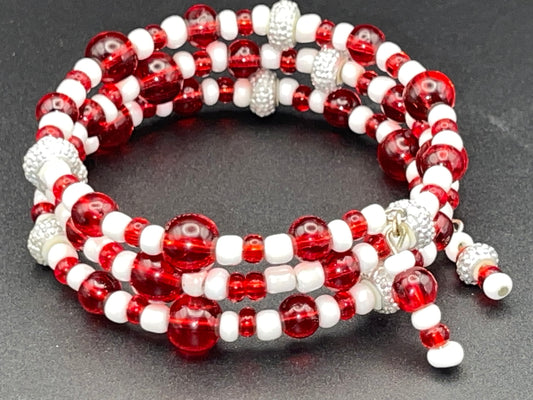 BKC - RED Triple Loop Bracelets