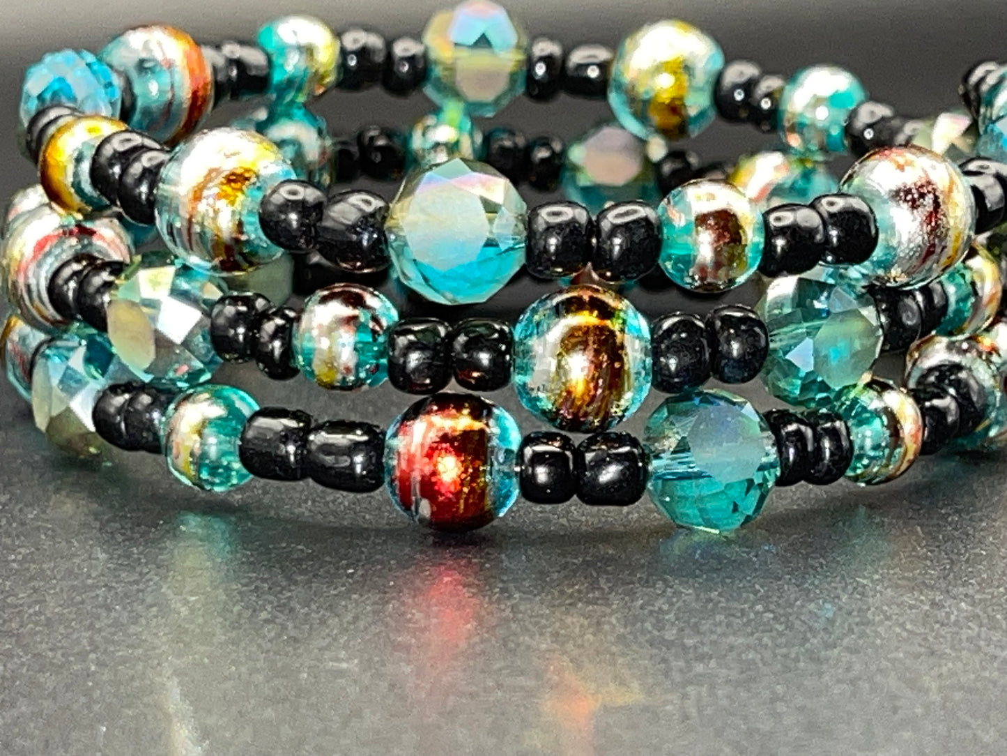 BKC - Green Triple Loop Bracelets