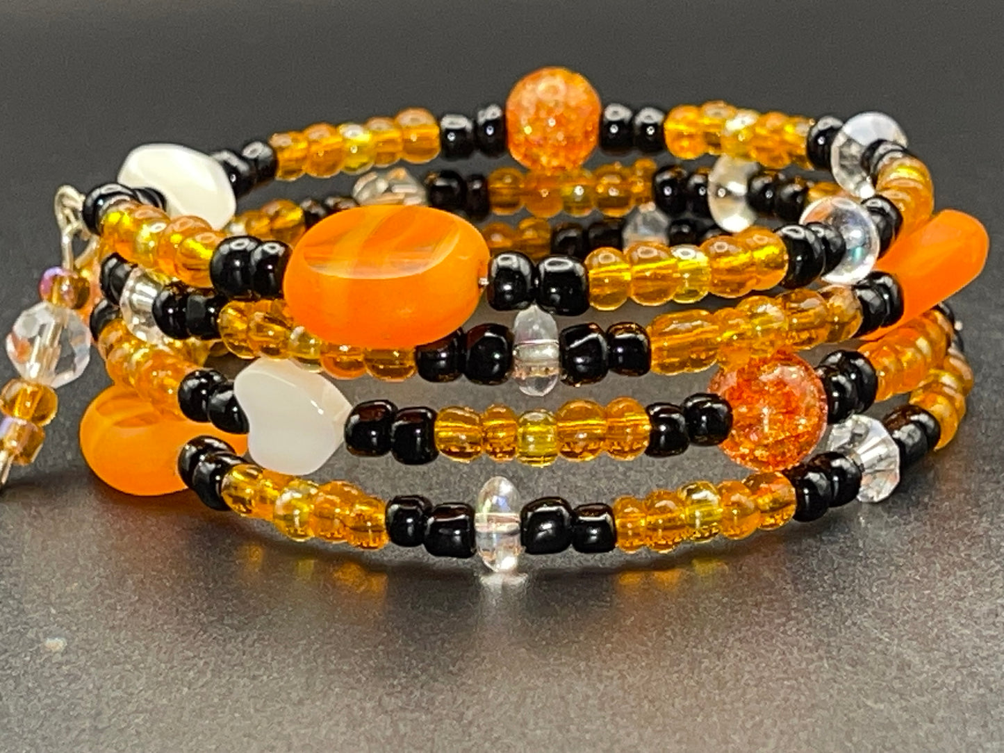 BKC - Orange/yellow Triple Loop Bracelets