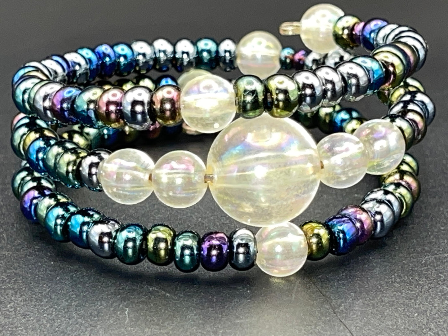 BKC -  Triple Loop Rainbow Bracelets