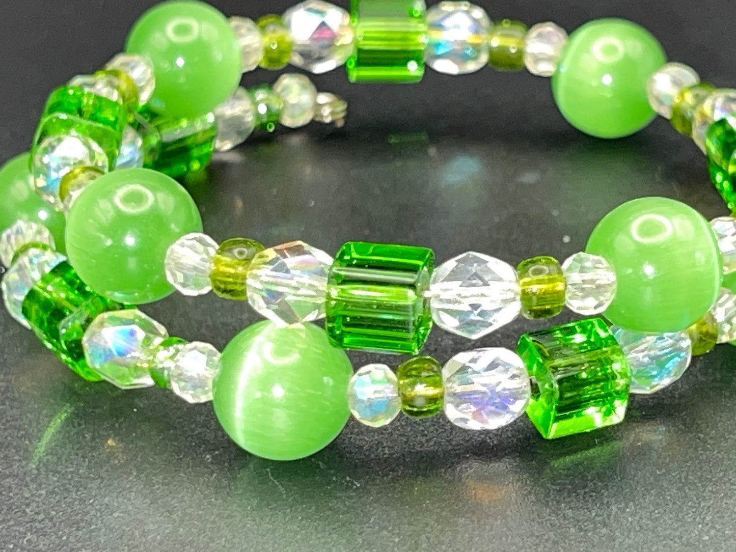 BKC - Green Double Loop Bracelets