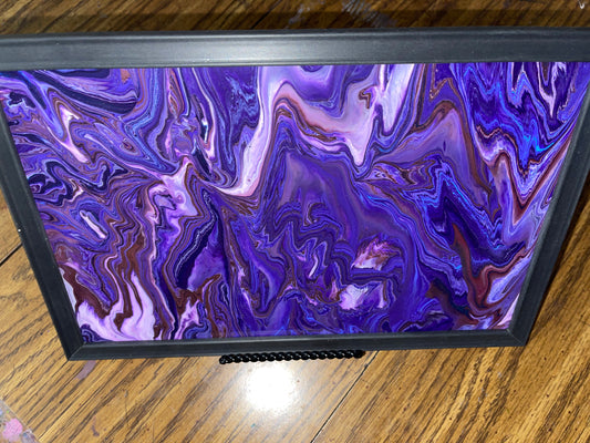 BKC - 8x11 inch Framed Acrylic Pour paintings