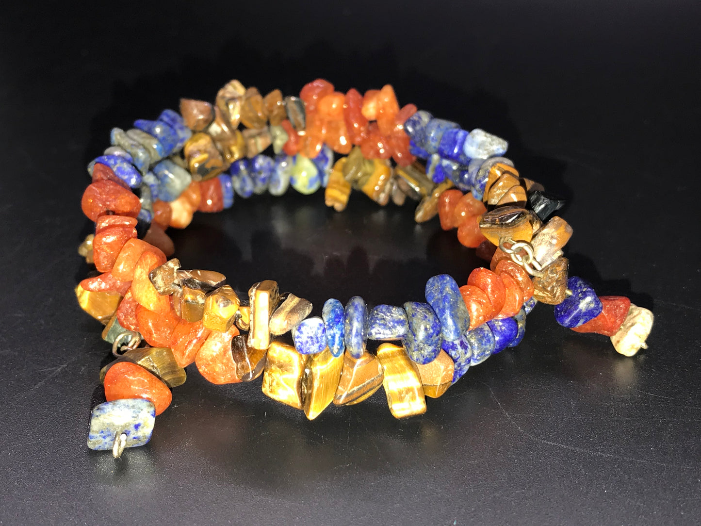 BKC - Orange Triple Loop Bracelets