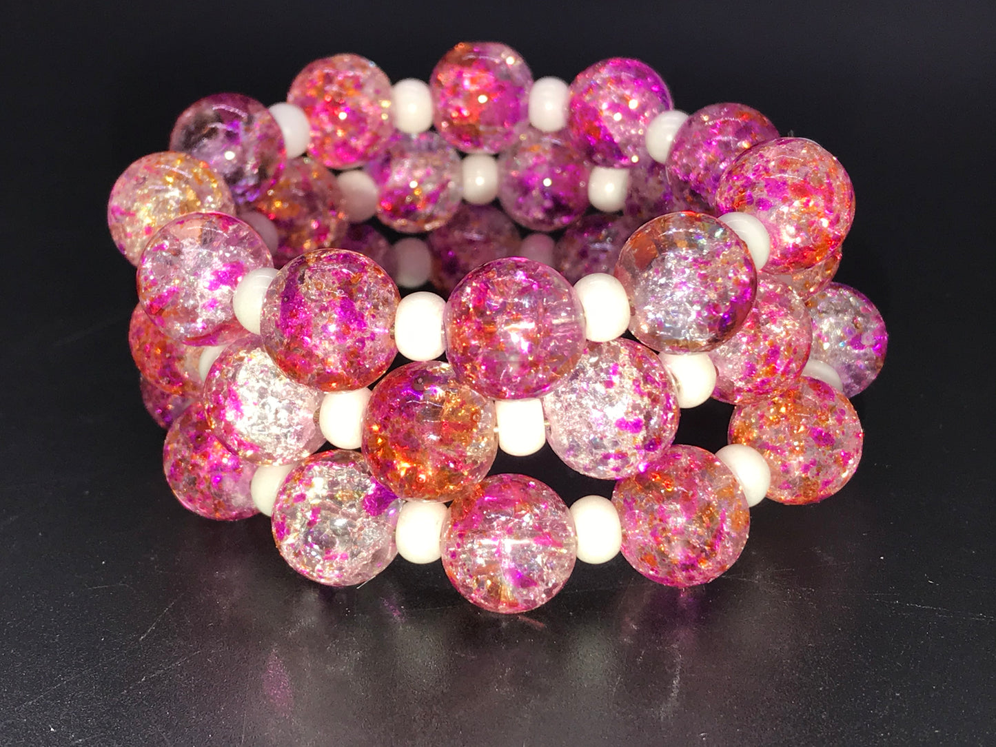 BKC - Pink Triple Loop Bracelets