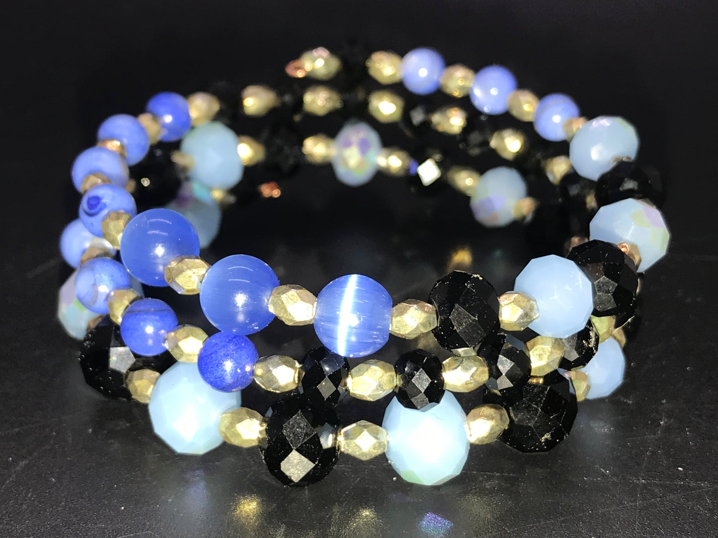 BKC - Blue Triple Loop Bracelets