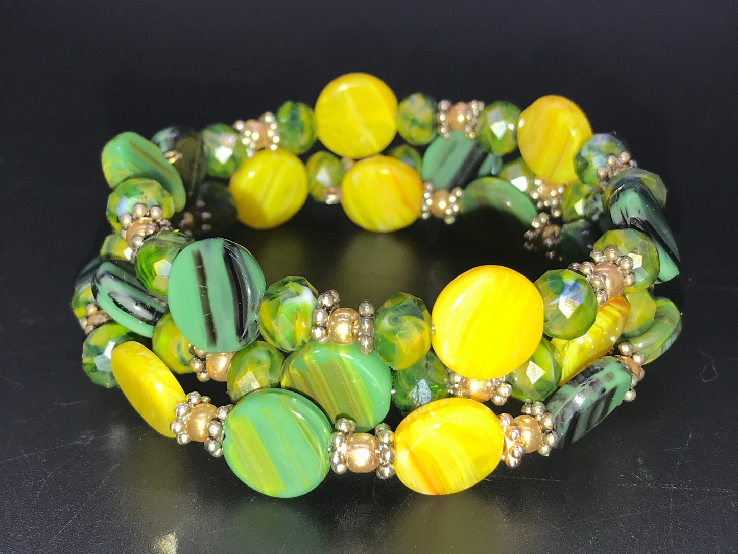 BKC - Green Triple Loop Bracelets