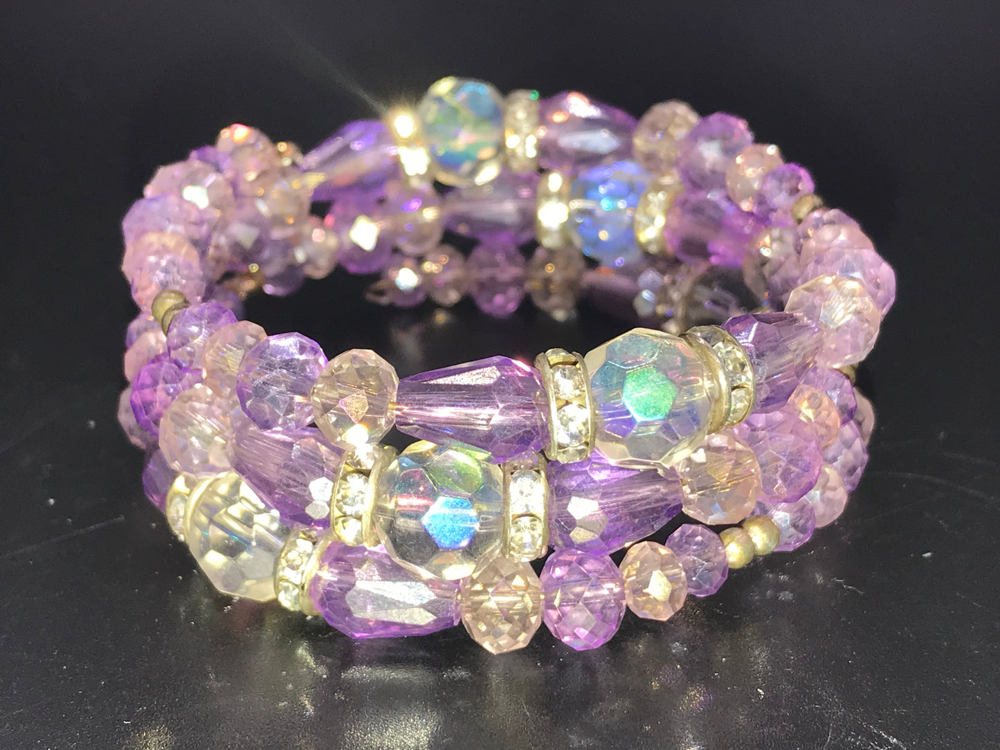 BKC - Purple Triple Loop Bracelets