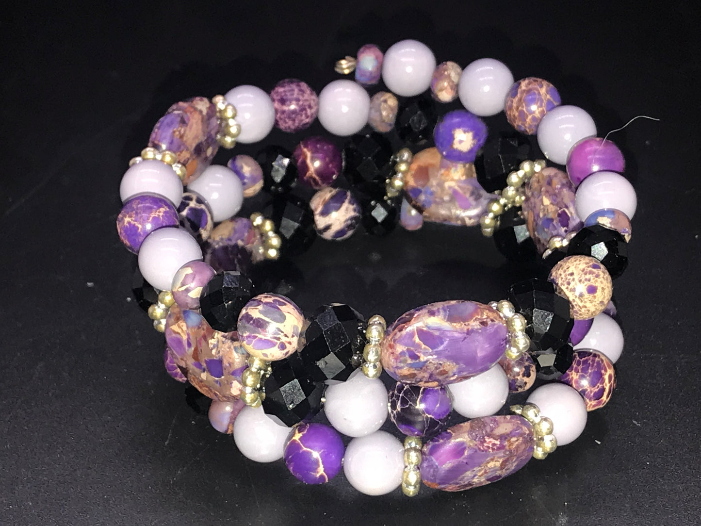 BKC - Purple Triple Loop Bracelets