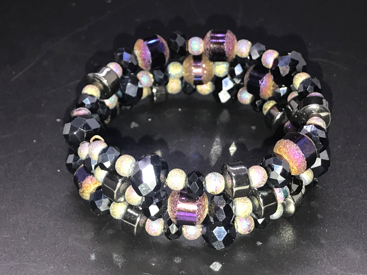 BKC - Purple Triple Loop Bracelets