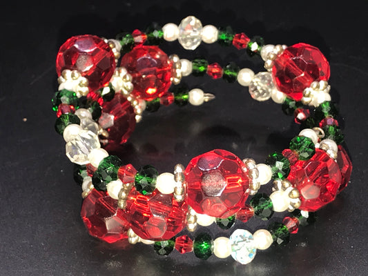 BKC - Christmas Themed Triple Loop Bracelets