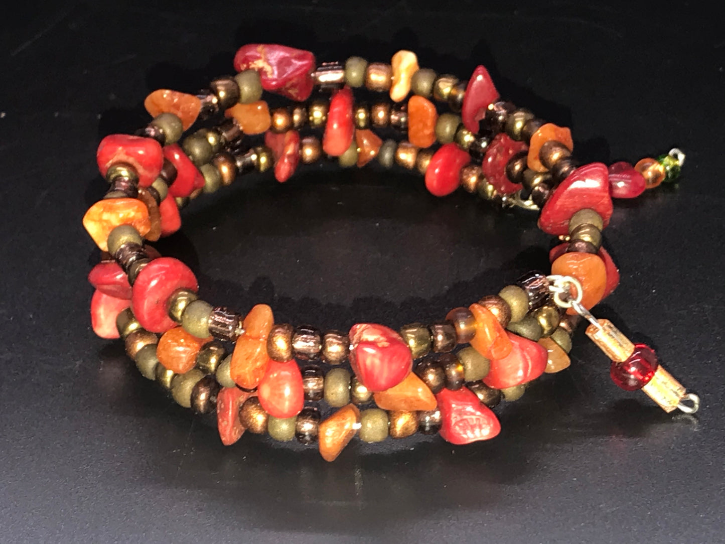 BKC - RED Triple Loop Bracelets