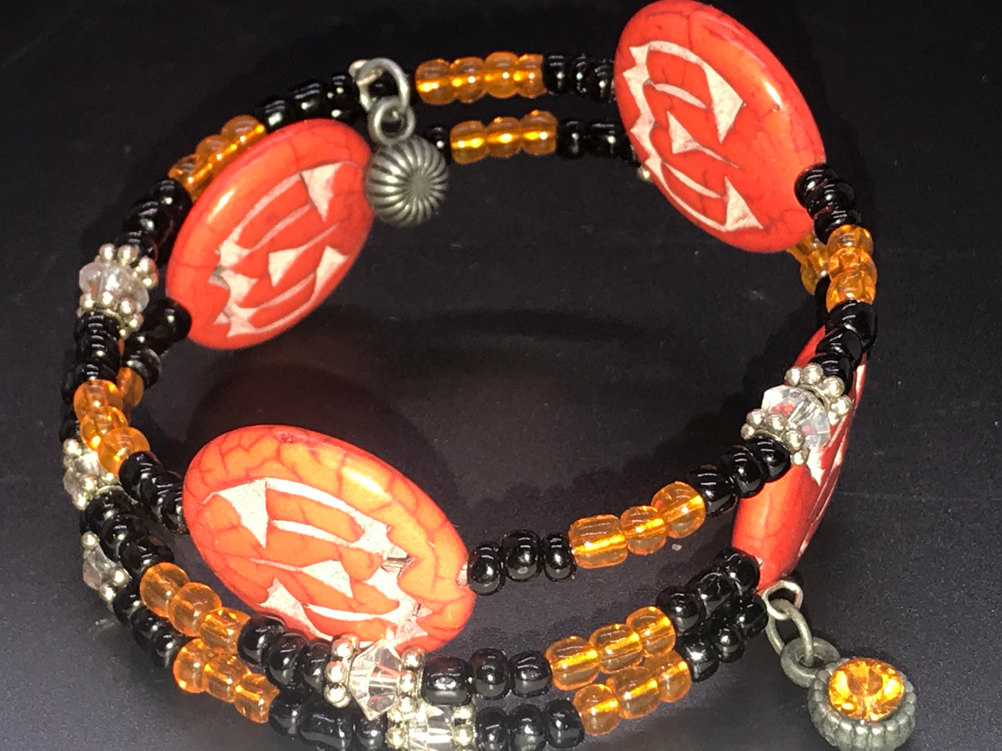 BKC - Orange Triple Loop Bracelets