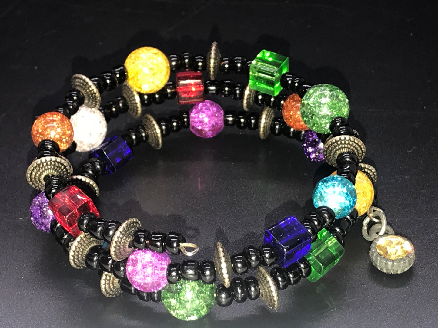 BKC -  Triple Loop Rainbow Bracelets