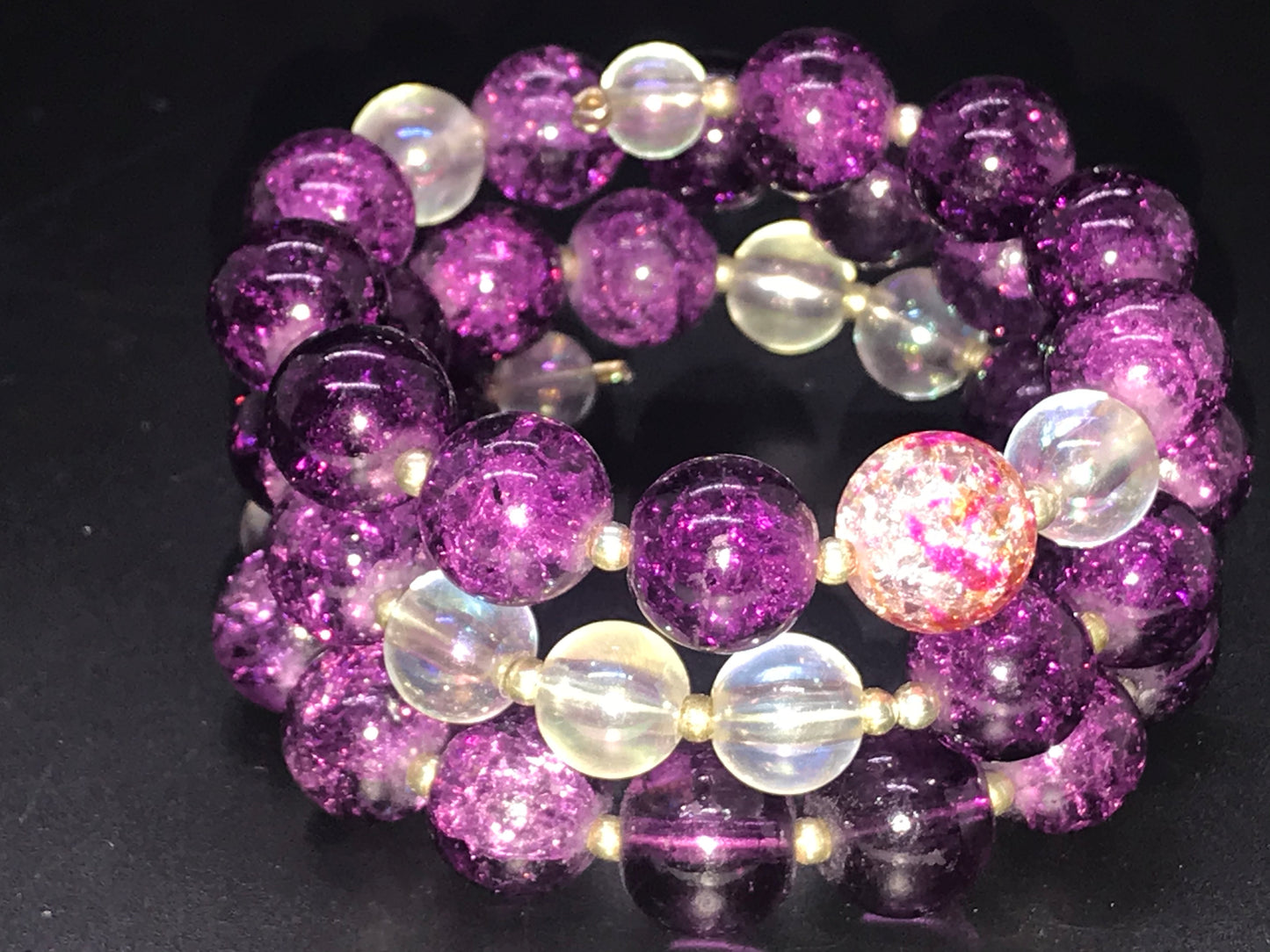 BKC - Purple Triple Loop Bracelets