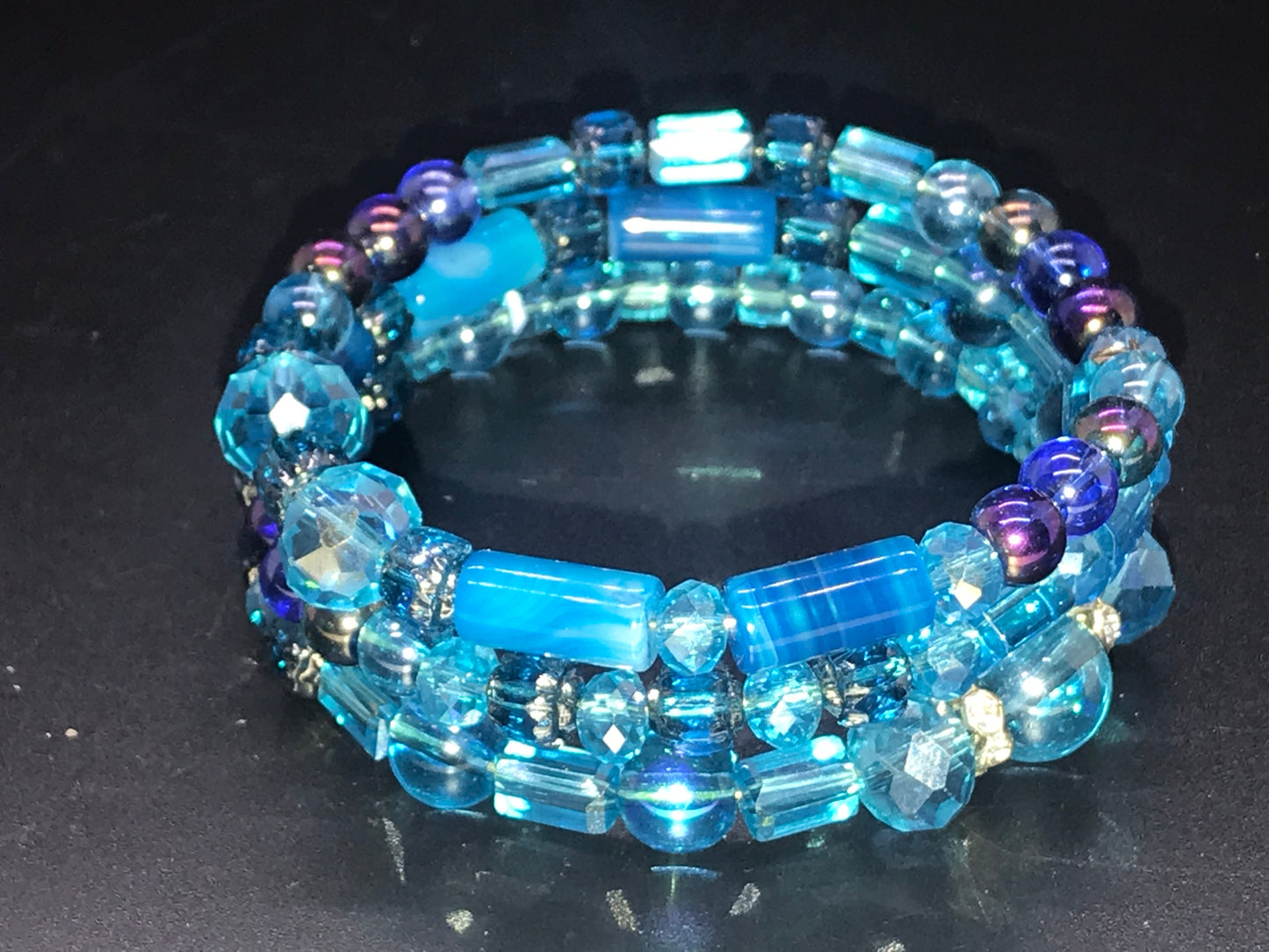 BKC - Blue Triple Loop Bracelets