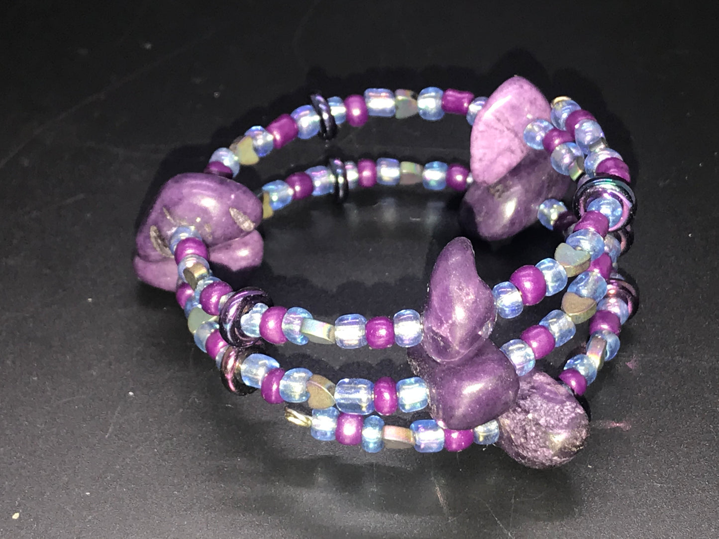 BKC - Purple Triple Loop Bracelets