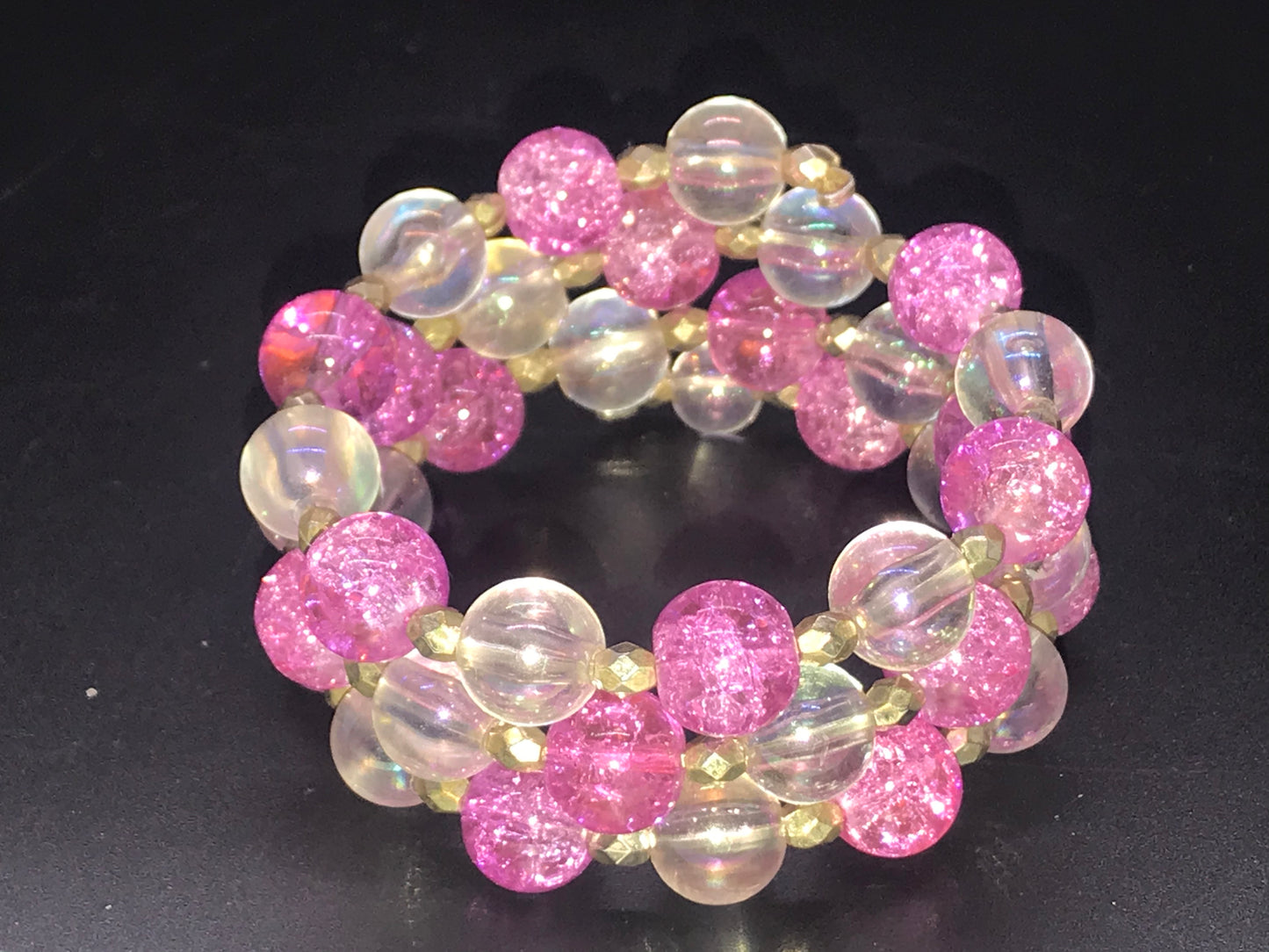 BKC - Pink Triple Loop Bracelets