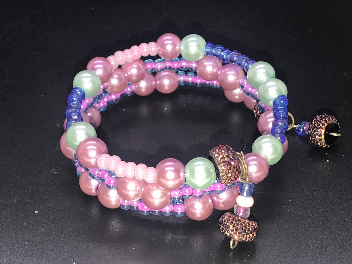 BKC - Pink Triple Loop Bracelets